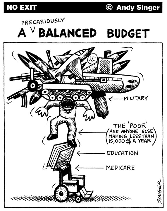 balanced budget cartoon